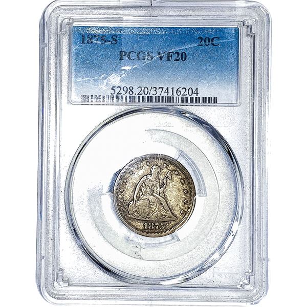 1875-S Twenty Cent Piece PCGS VF20
