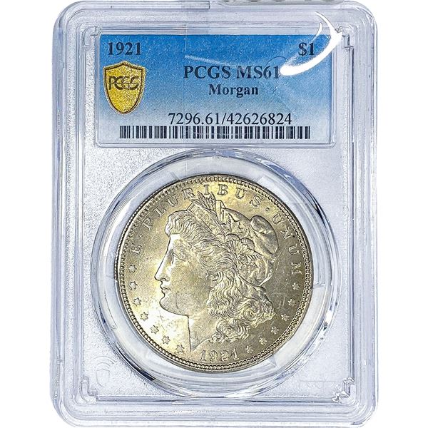 1921 Morgan Silver Dollar PCGS MS61