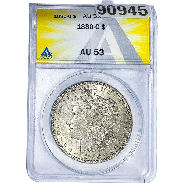 1880-S Morgan Silver Dollar ANACS AU53