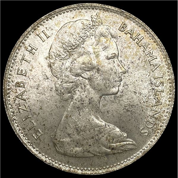 1966 Bahamas Silver Dollar KM 8