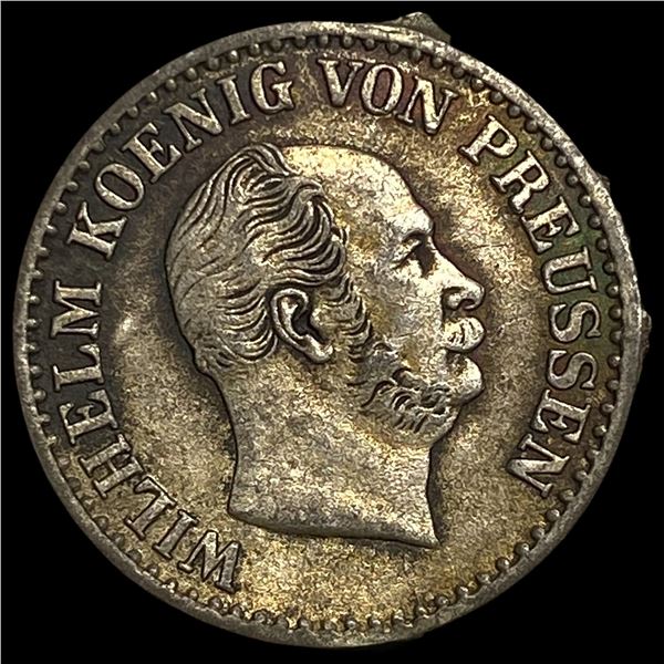1873 C Prussia Silver 2 1/2 Silber Groschen