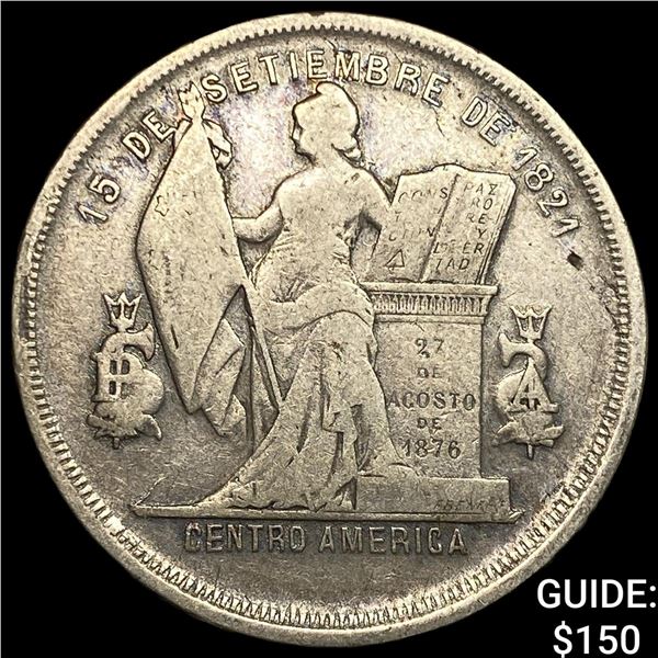 1884 Honduras SIlver 50 Cents