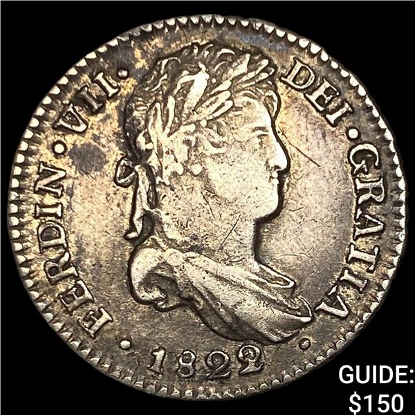 1822/1-PJ Bolivia Ferdinand VII Silver 1 Real
