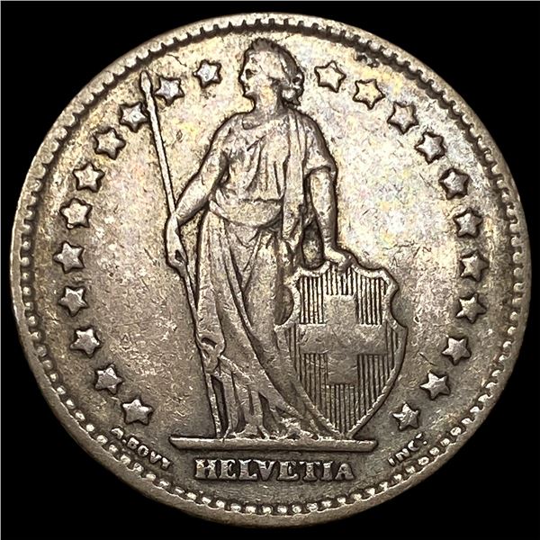 1906B Sitzerland Silver 1 Franc KM 24