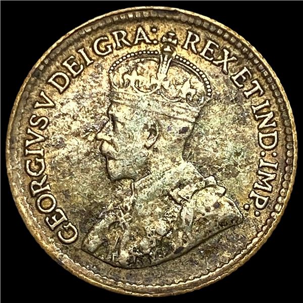 1920 Canada Silver 5 Cents