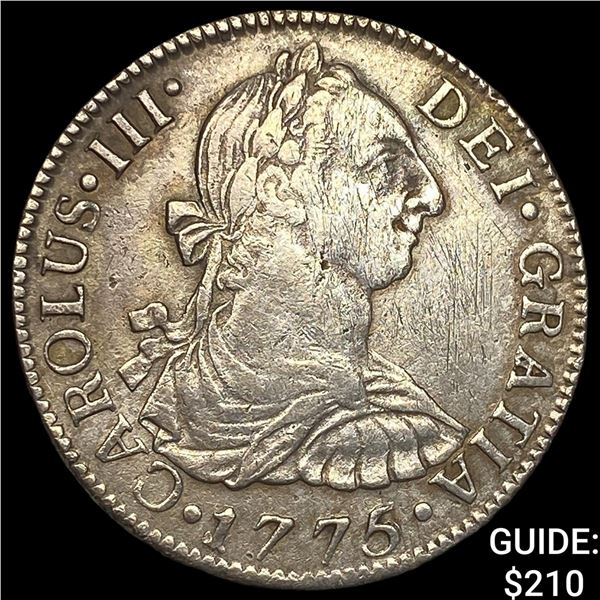 1775-FM Mexico Charles III Silver 2 Reales