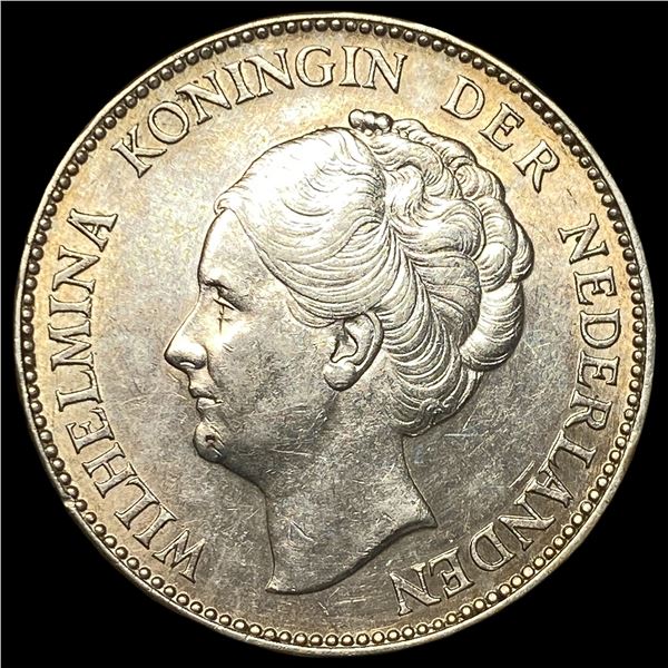 1940 Netherlands Silver 1 Gulden