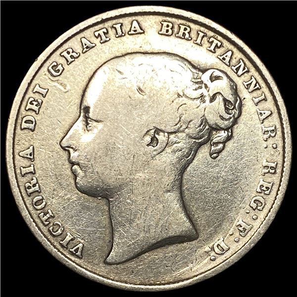 1846 Great Britain Silver 1 Shilling