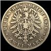 Image 2 : 1876 Germany Bavaria Silver 2 Mark