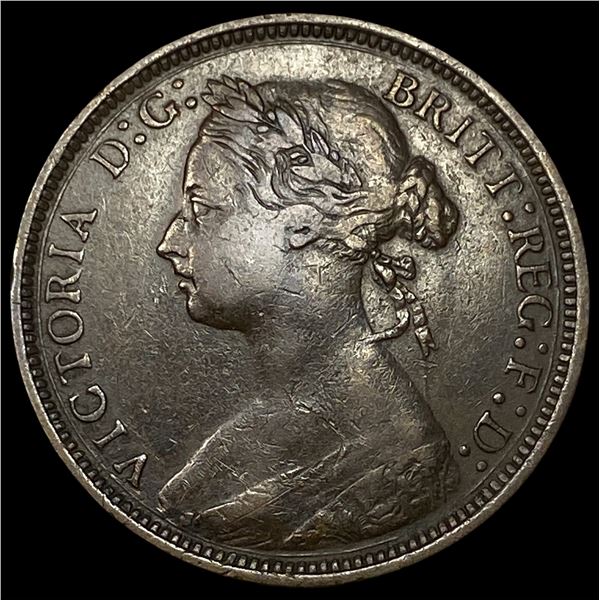 1881H Great Britain Copper 1/2 Penny