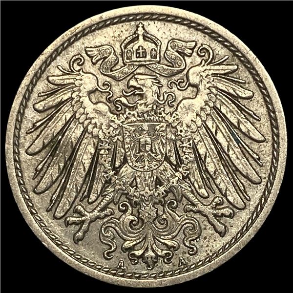 1908 Germany Silver 10 Pfenning