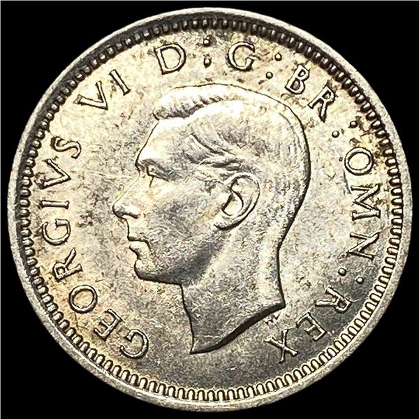 1942 Great Britain Silver 3 Pence