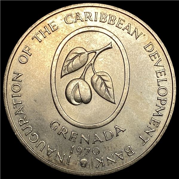 1970L Grenada Silver 4 Dollars