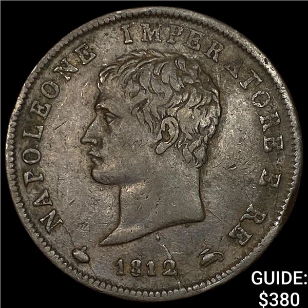 1812M Italy Napoleon I Copper 1 Soldo