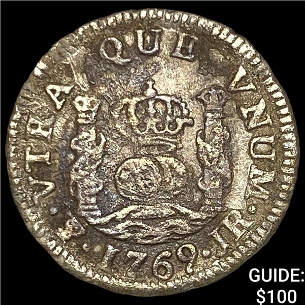 1769JR Bolivia Potosi Silver 1/2 Real