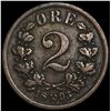 Image 2 : 1893 Norway Bronze 2 Ore