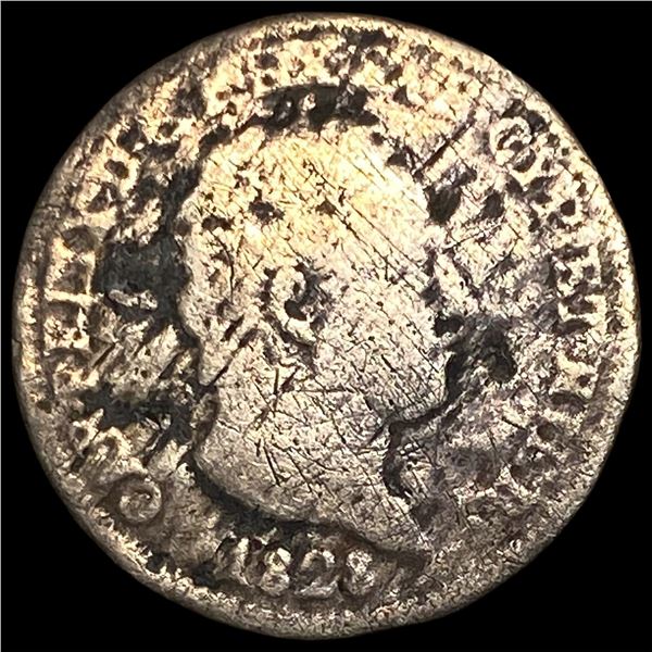 1828 Italy Piedmont-Sardinia Silver 50 Centesimi