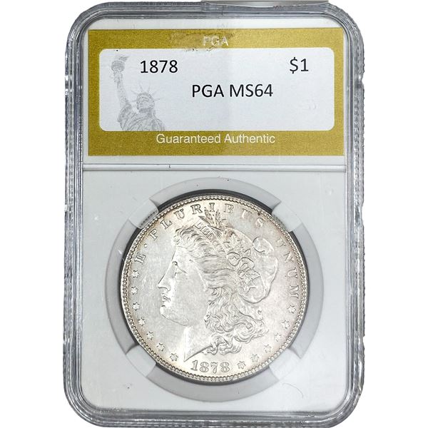 1878 Morgan Silver Dollar PGA MS64