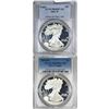Image 1 : [2 Coins] 2001-2010 Silver Eagle PCGS PR69 DCAM