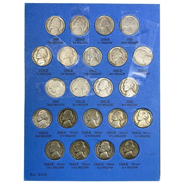 1938-1985 2 Jefferson 5C Albums & Kennedy 50C Album