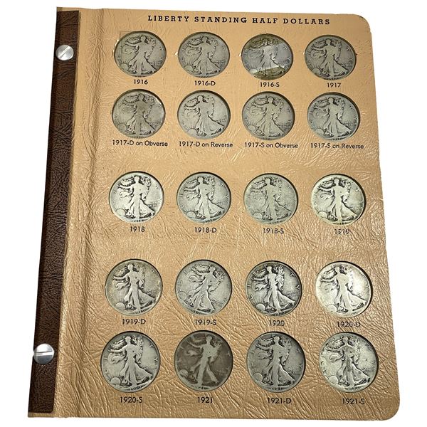 1916-1947 Liberty Walking 50C Album
