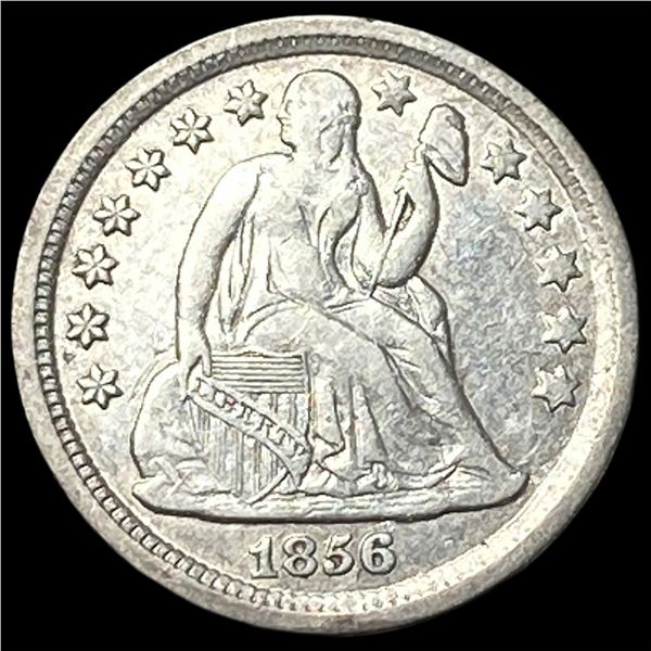 1856 Seated Liberty Dime NEARLY UNCIRCULATED