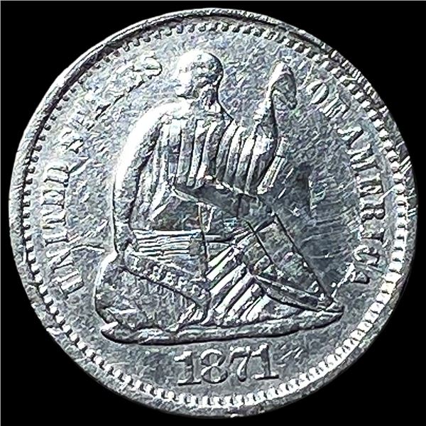 1871-S Silver Seated Liberty Half Dime HIGH  GRADE