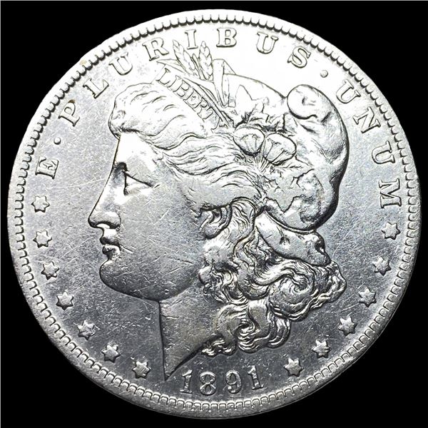 1891-O Silver Morgan Dollar NEARLY  UNCIRCULATED