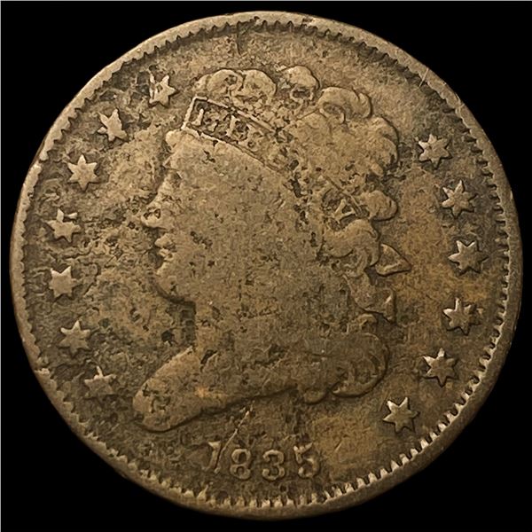 1835 Classic Head Half Cent LIGHTLY  CIRCULATED