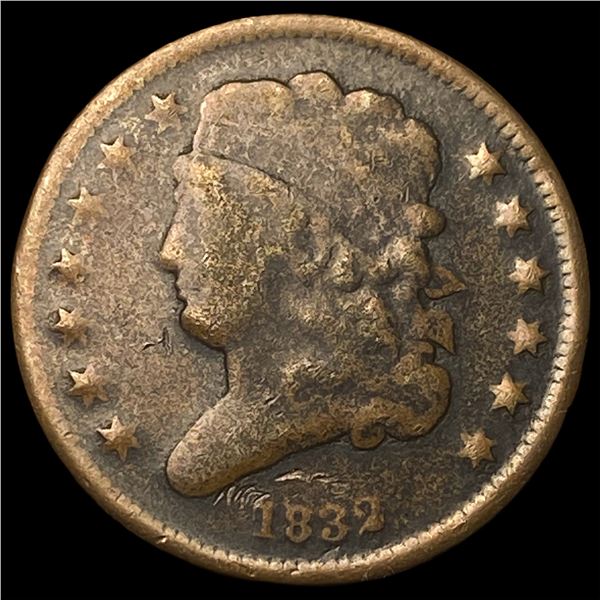 1832 Classic Head Half Cent LIGHTLY  CIRCULATED