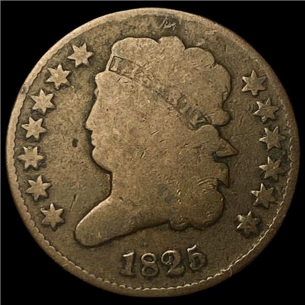 1825 Classic Head Half Cent LIGHTLY  CIRCULATED
