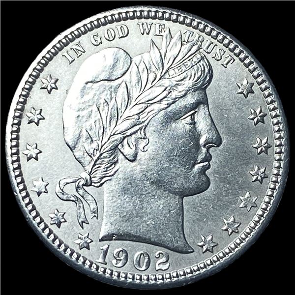 1902 Silver Barber Quarter Dollar  UNCIRCULATED