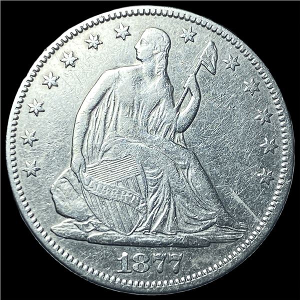 1877 Seated Liberty Half Dollar CLOSELY  UNCIRCULATED