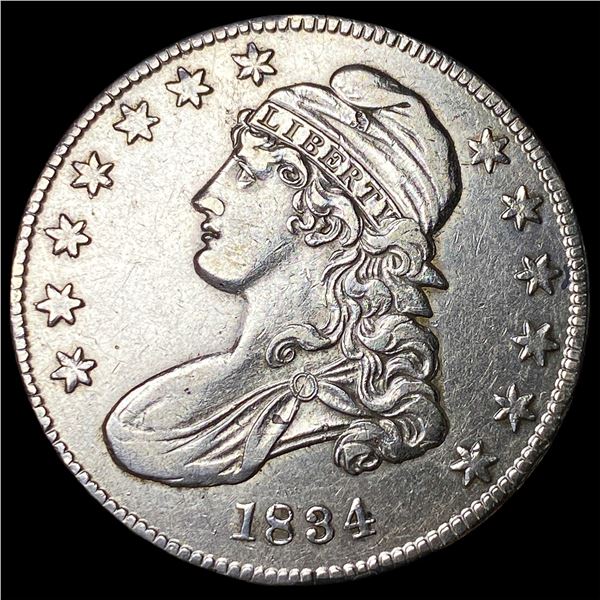 1834 Capped Bust Half Dollar CLOSELY  UNCIRCULATED