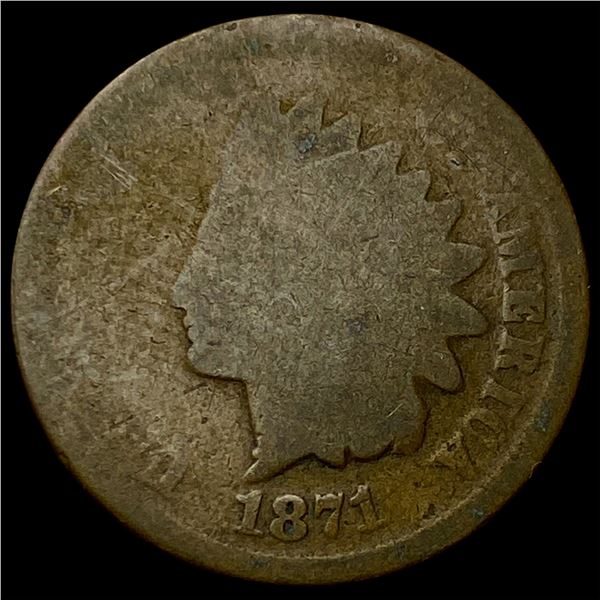 1871 Indian Head Cent NICELY CIRCULATED