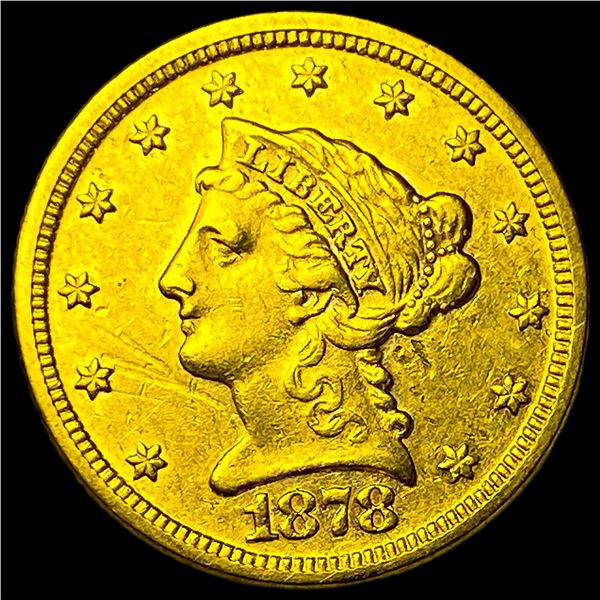 1878 Liberty Head Quarter Eagle $2.50 Gold  CLOSELY UNCIRCULATED