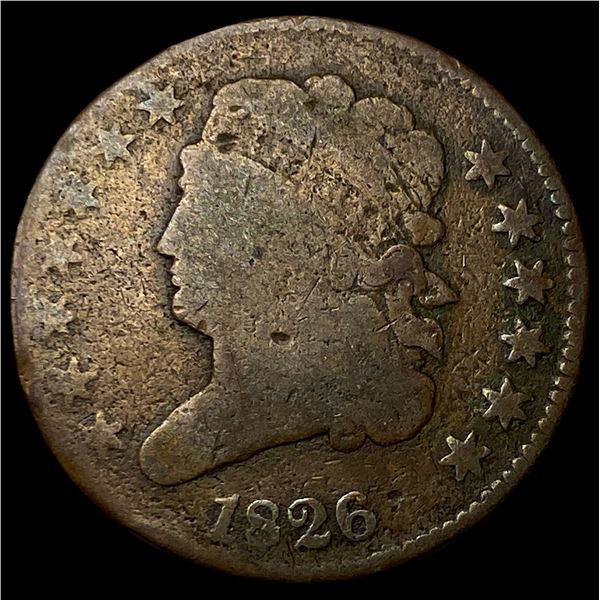 1826 Classic Head Half Cent LIGHTLY  CIRCULATED
