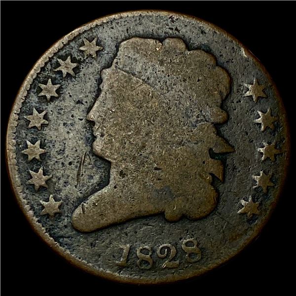 1828 Classic Head Half Cent LIGHTLY  CIRCULATED