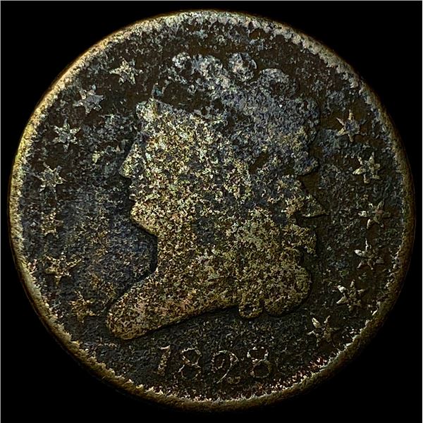 1828 Classic Head Half Cent LIGHTLY  CIRCULATED