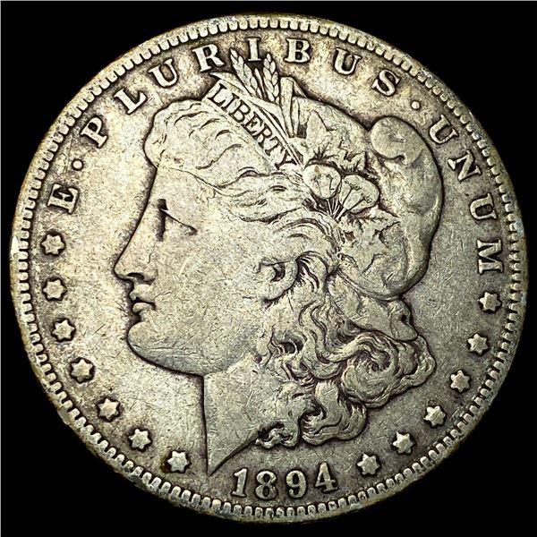 1894-O Silver Morgan Dollar ABOUT  UNCIRCULATED