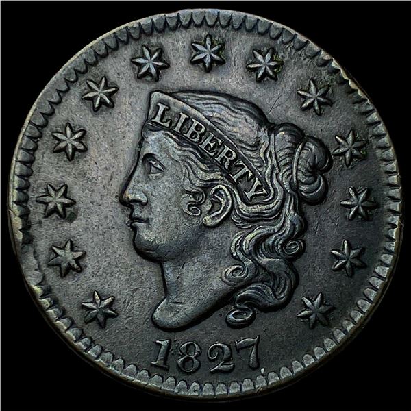 1827 Coronet Head Large Cent CLOSELY  UNCIRCULATED