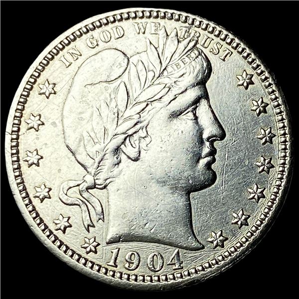 1904 Silver Barber Quarter UNCIRCULATED