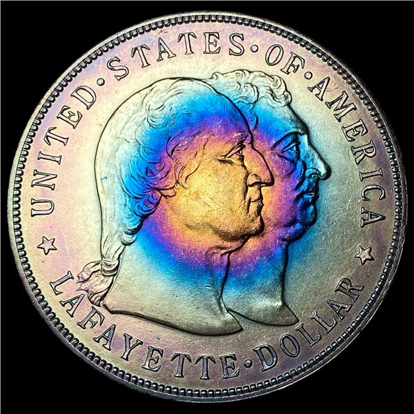 1900 Toned Silver Lafayette Dollar CLOSELY  UNCIRCULATED