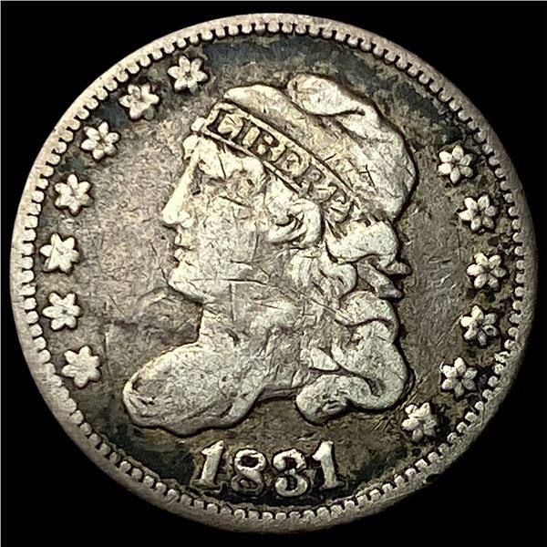 1831 Capped Bust Silver Half Dime LIGHTLY  CIRCULATED