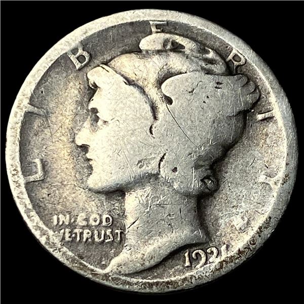 1921 Mercury Dime LIGHTLY CIRCULATED