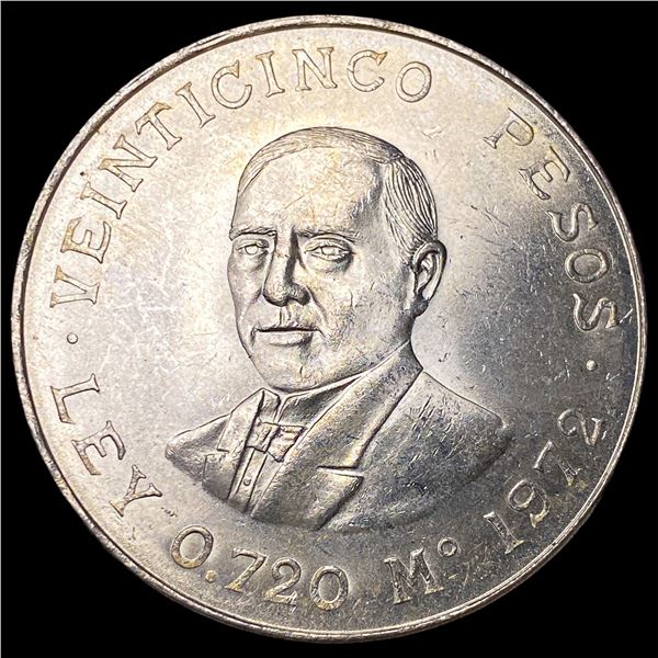 1972 Mexico Silver 25 Pesos UNCIRCULATED