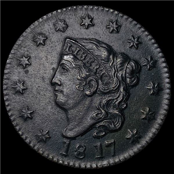 1817 Coronet Head Large Cent CLOSELY  UNCIRCULATED