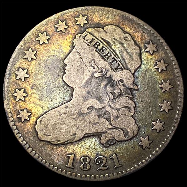 1821 Capped Bust Quarter LIGHTLY CIRCULATED