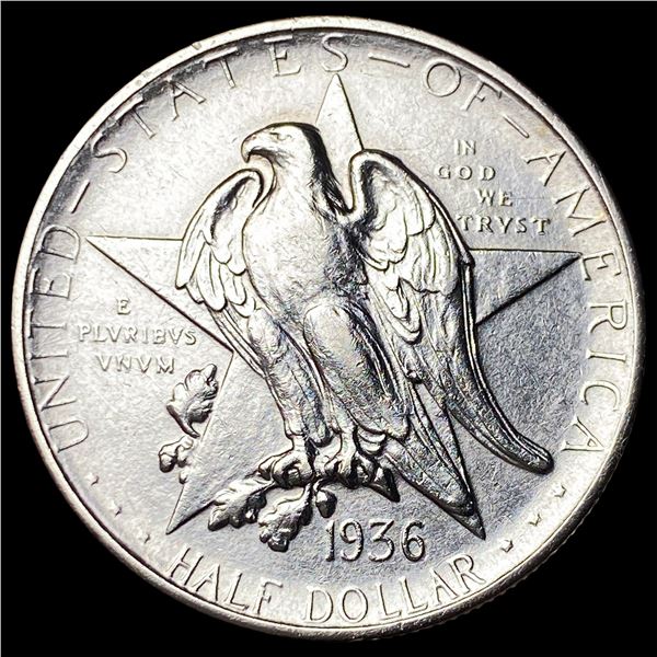 1936-S Silver Texas Independence Half Dollar  NEARLY UNCIRCULATED