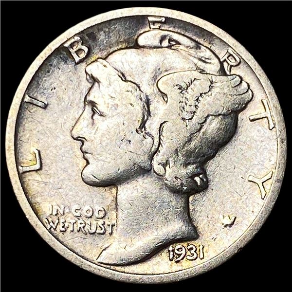 1931-S Silver Mercury Dime LIGHTLY CIRCULATED